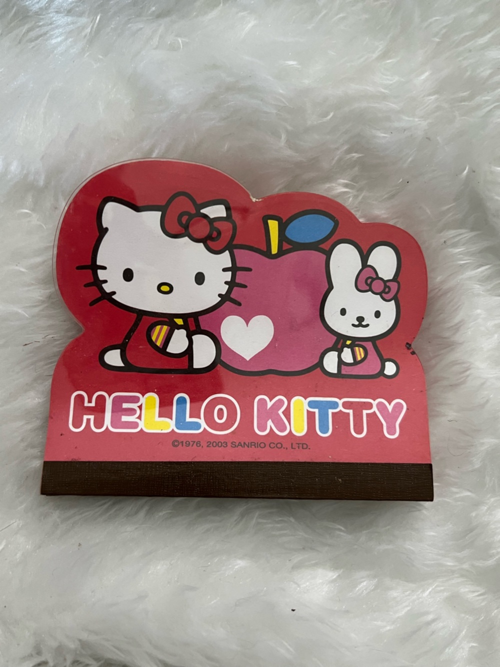 Sanrio Hello Kitty Red and Pink Mini Notepad 2003